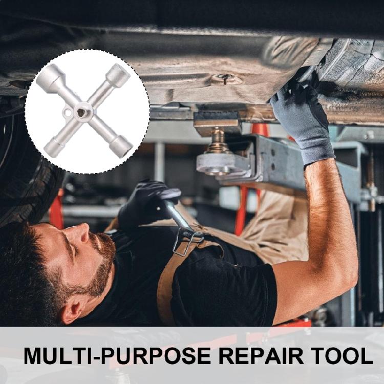 Многофункциональный крестовой ключ 5 в 1 Портативный гаечный ключ для сантехники Треугольники Поезд Электрический Лифт Шкаф Ключ