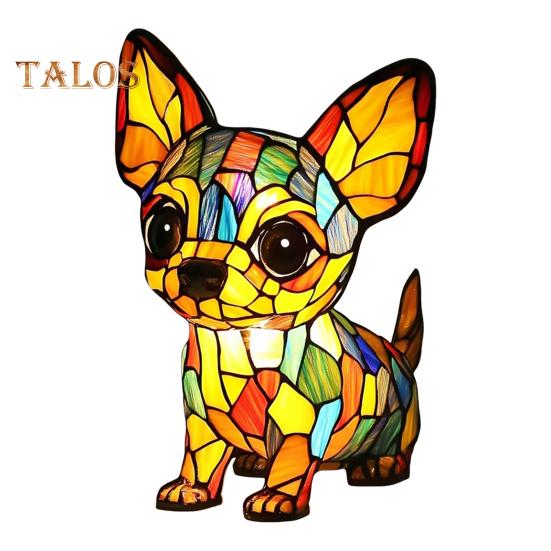 Настольная лампа в виде щенка, винтажная лампа в виде корги и мопса, прикроватная тумбочка из смолы с изображением животных, ночник, светодиодный светильник в собачьей тематике для спальни, гостиной, офиса