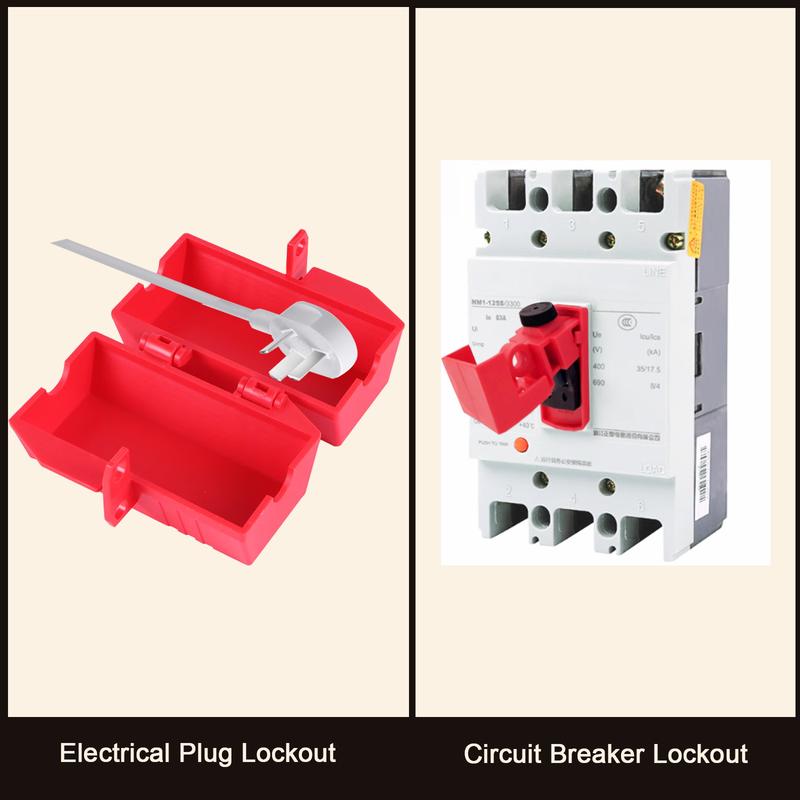 Lockout Tagout Kit Safety Electrical Keyed Padlock Set Group Lockout Hasps Loto Tags Lock out Tag out Locks with Zip Ties Pen