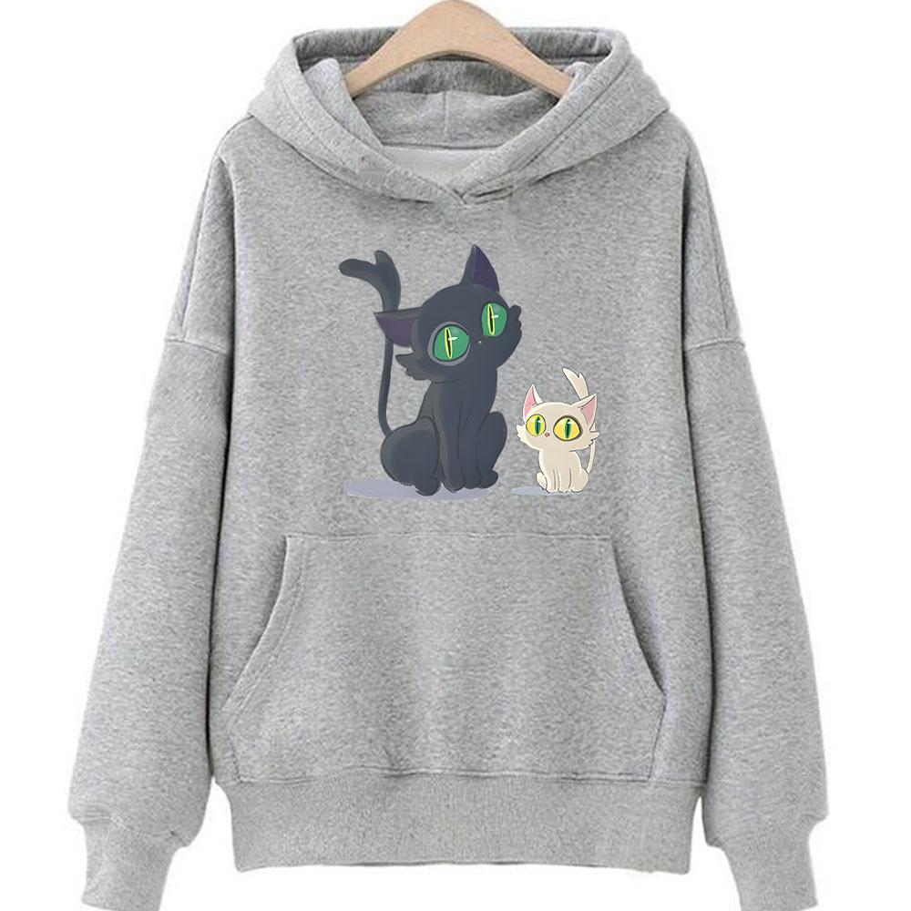 Suzume No Tojimari Daijin with Sadaijin Cat толстовки унисекс для женщин смотрят на тебя каваи/милые аниме одежда пуловеры с героями мультфильмов Неко