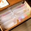 10PC/Bags Clear Zippered Storage Bags Stationery Reusable Bags Durable Storage Solution For Bathroom Socks Plastic Jewelry 3 Sizes