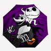 Jack Skellington, Halloween Themed Automatic Opening and Closing Umbrella, Brightly Colored 8-rib Portable Umbrella