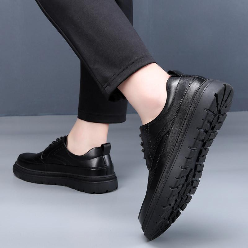 Модные весенние новые мужские туфли ручной работы, туфли-оксфорды, черные кожаные броги, мужские деловые кожаные туфли, классические деловые мужские туфли