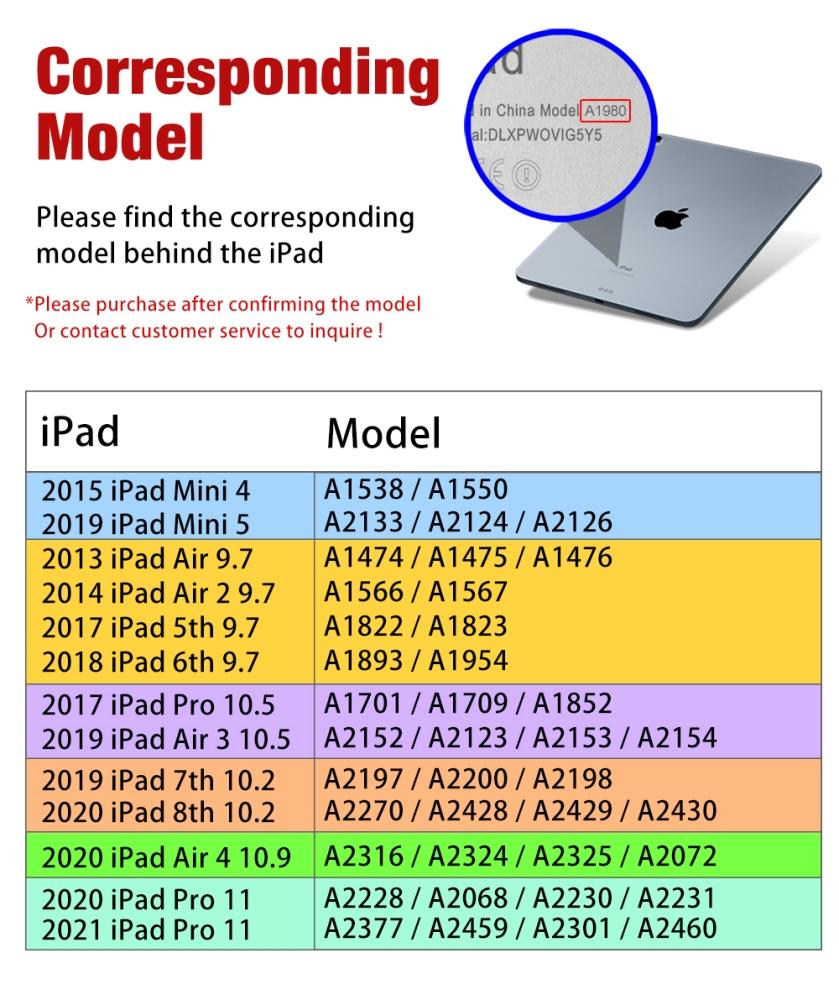 Чехол для iPad Pro 11 M1, 2021, 2020, 10,2, чехол 7/8 поколения, 2018, iPad 9,7, 5/6 Mini 45 Air 4, 10,5, 10,9, пеналы