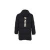Anta Solid Color Letter Print Long Hooded Down Jacket With Zipper Men Outerwear Black 152318904-2