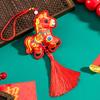 2026 Chinese New Year Horse Lucky Hanging Pendant Zodiac Animal Feng Shui Charm with Tassel/Bell for Spring Festival Wedding Party Car Tree Decor