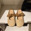 Ladies' Slippers Summer Outdoor Wear Bow Flat Slippers Women Sandals New Style French Gentle Baotou Half Slippers for Women
