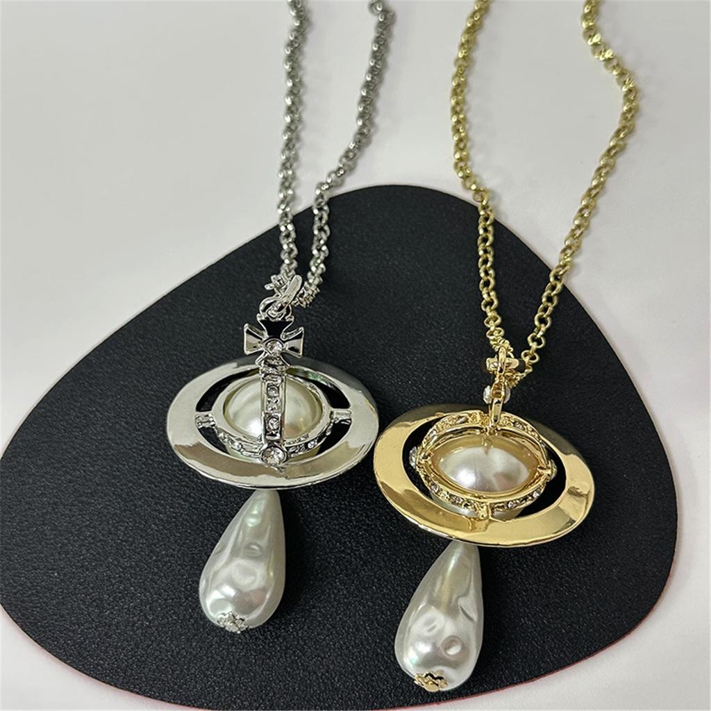 Tooxika Преувеличенное трехмерное ожерелье-подвеска в стиле барокко с жемчугом в форме капли воды, легкая роскошь, темперамент, цепочка-джемпер для женщин