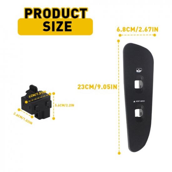 Passenger Side For Dodge 1500 Ram 2500 Window 3500 Control Switch & Bezel Cover