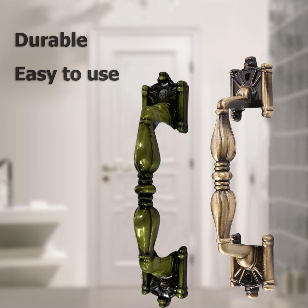 Зеленая бронзовая ручка для ящика Винтажная ручка для дверного замка Многофункциональная Антикварная Портативная Китайский стиль Практичная мебельная фурнитура