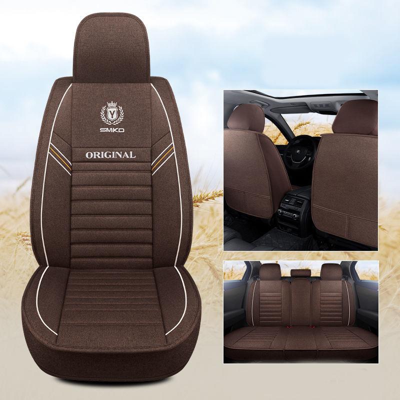 WTEMPO Универсальный чехол на сиденье Four Seasons для автомобиля, внедорожника, автофургона, спортивного автомобиля, пятиместный универсальный набор подушек для автомобильного сиденья