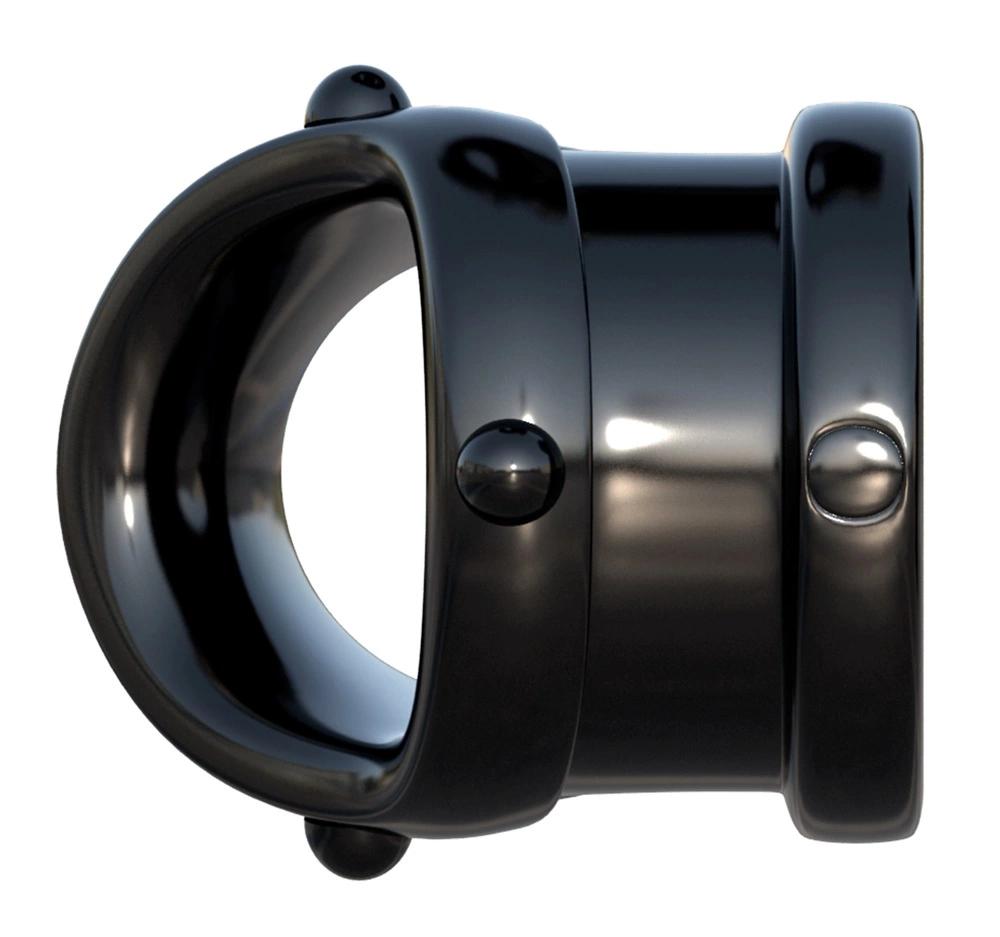 Fantasy C-Ringz - Elastic Penis and Testicle Ring Black 7cm