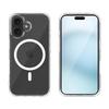 Магнитный чехол для iPhone 16, прозрачный TPU+PC с защитой от пожелтения, материал Bayer, 2600 Гаусс