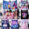 K-Pop Охотники на демонов Фланелевое одеяло Горячая аниме девушка парень Командный подарок для дома Чехол на диван Кемпинг Путешествия Многофункциональное одеяло