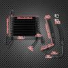 Motorcycle Black Oil Cooling Device Cooler Radiator Aluminum For  Indian Vintage Dark Horse Springfield 2021 Chief Classic 16-18
