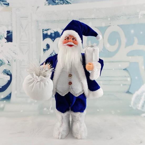 Рождественское украшение Санта-Клаус Реалистичная форма Прекрасная композиция сцены Праздничный новогодний декор Украшение Стоящий Четкая текстура Рождественские украшения Подарок