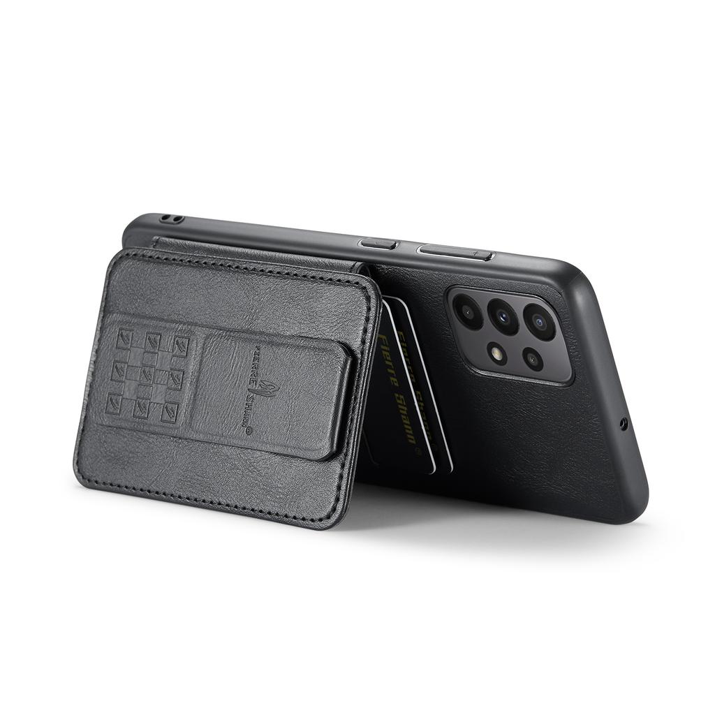 Чехол для Samsung Galaxy A73 5G с держателем для карт, защитная накладка для телефона из кожи+ТПУ