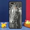 Чехол-скетч с лошадью для Oppo A16 A76 A96 A58 A78 A98 A5 A9 A91 A15 A17 A77 A52 A72 A74 A94 A54S A57S