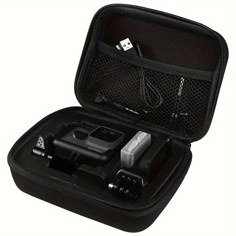 Heavy Duty EVA Storage Case for GoPro Hero 12/11/10/9/8/5, Xiaomi Yi 4K, SJCAM SJ4000, H9r - Shockproof Black Organizer with Foam Insert, Durable