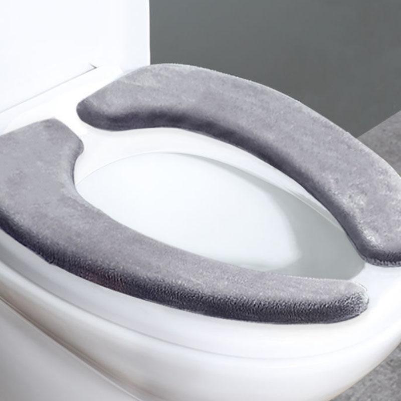 Thickened Large French Velvet Toilet Pad Soft Washer Four Seasons Universal Sticker Waterproof