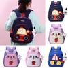 Children School Backpack With Oxford Material And Rabbit Car Pattern For Kids