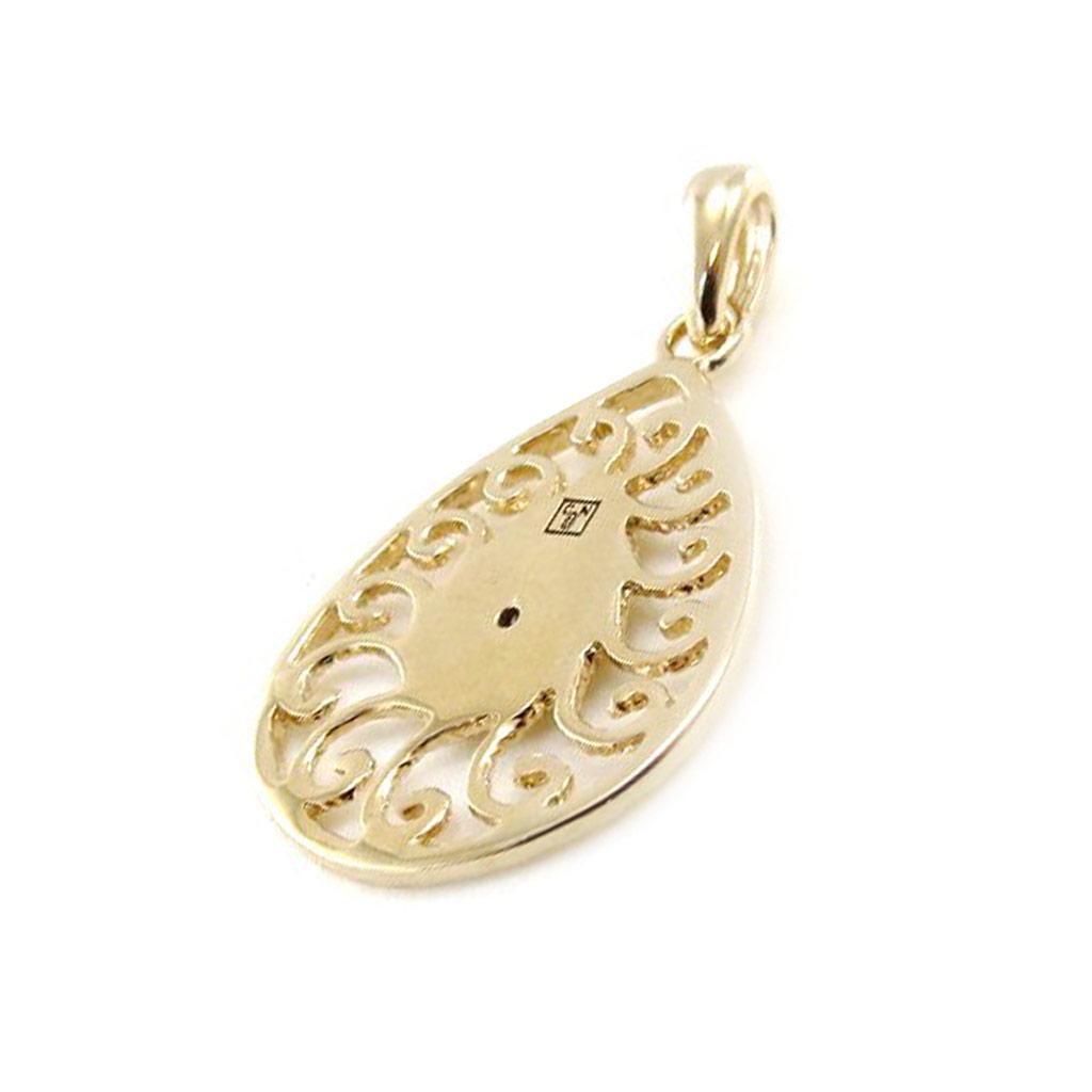 Les Trésors De Lily [J0061] - Gold Plated 'Choreography' Pendant - 28x16 Mm