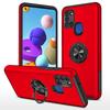 Автомобильный держатель-чехол для Samsung A21S: Магнитный держатель-кольцо, Защитный чехол с полным покрытием, защищающий от падений