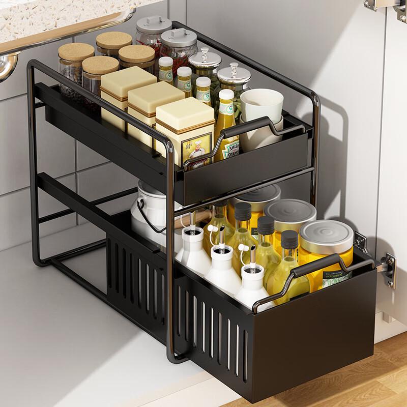 Pull-Out Under-Sink Kitchen Storage Rack