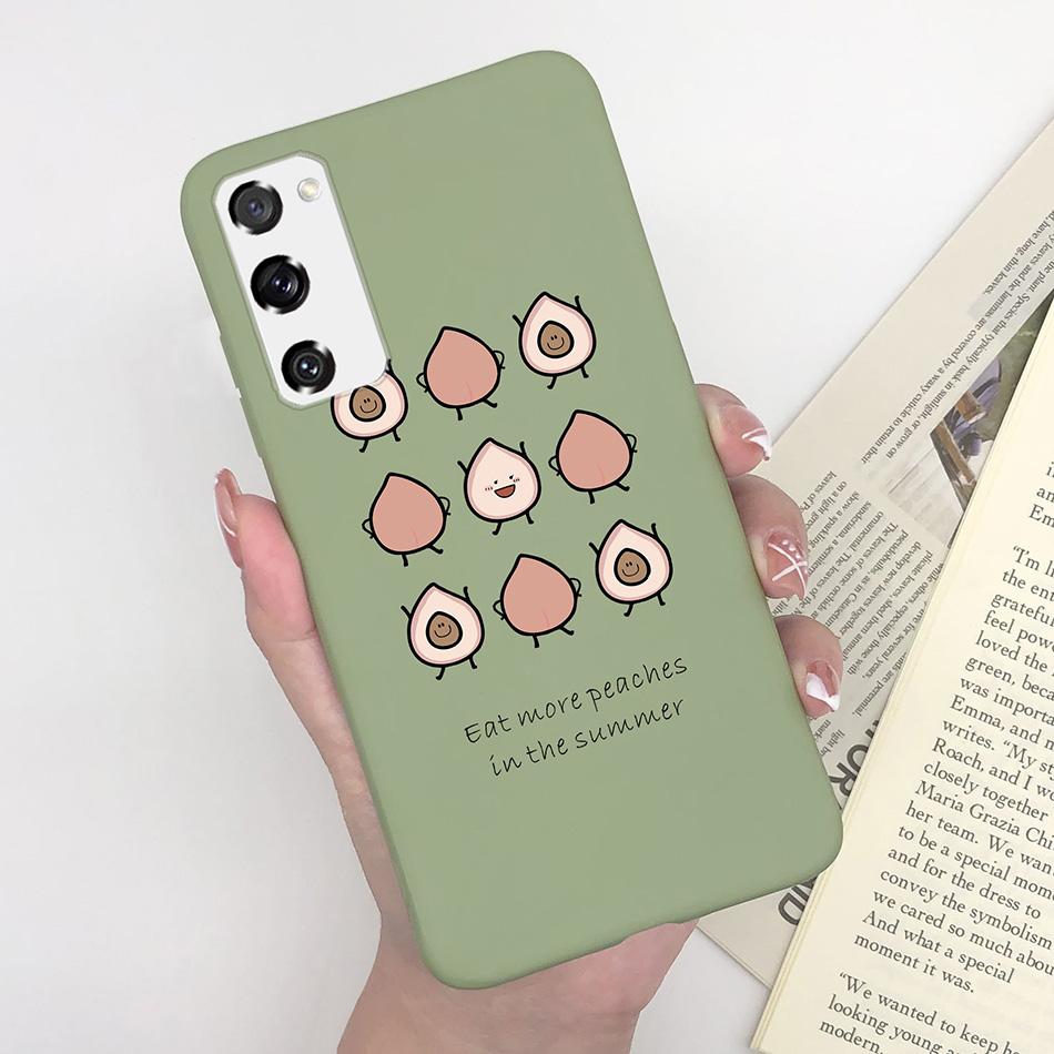 Case for Fundas Samsung Galaxy S20 FE S 20 FE S20FE Case Samsung S20 FE Phone Silicone Flower Cute Soft Back Cover Cases Bumper