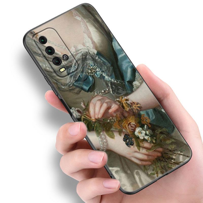 Чехол для телефона Renaissance Art Painting для Xiaomi Redmi Note 5 6 9T K20 K40 K50 Pro 7A 8A 9A 9C 9i 10A 10C A1 S2 TPU черный чехол