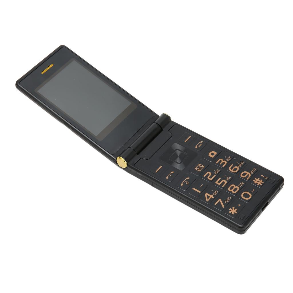 Кнопочный телефон для пожилых 3-дюймовый двухэкранный 2G раскладушка два слота для SIM-карт 5900 мАч разблокированный мобильный телефон для пожилых родителей