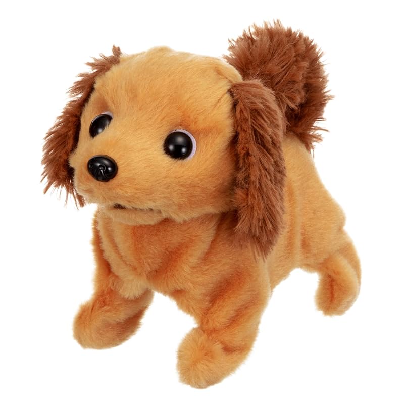 Ивая (ИВАЯ) Электрическая плюшевая собака, виляющая хвостом, ходящая, лежащая и лающая, Миниатюрный такса Piccoline, Сертифицирован ST Mark, Для возрастов