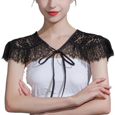 Изысканный кружевной акцент Наплечник Модный шарф Для вечернего мероприятия Повседневная носка
