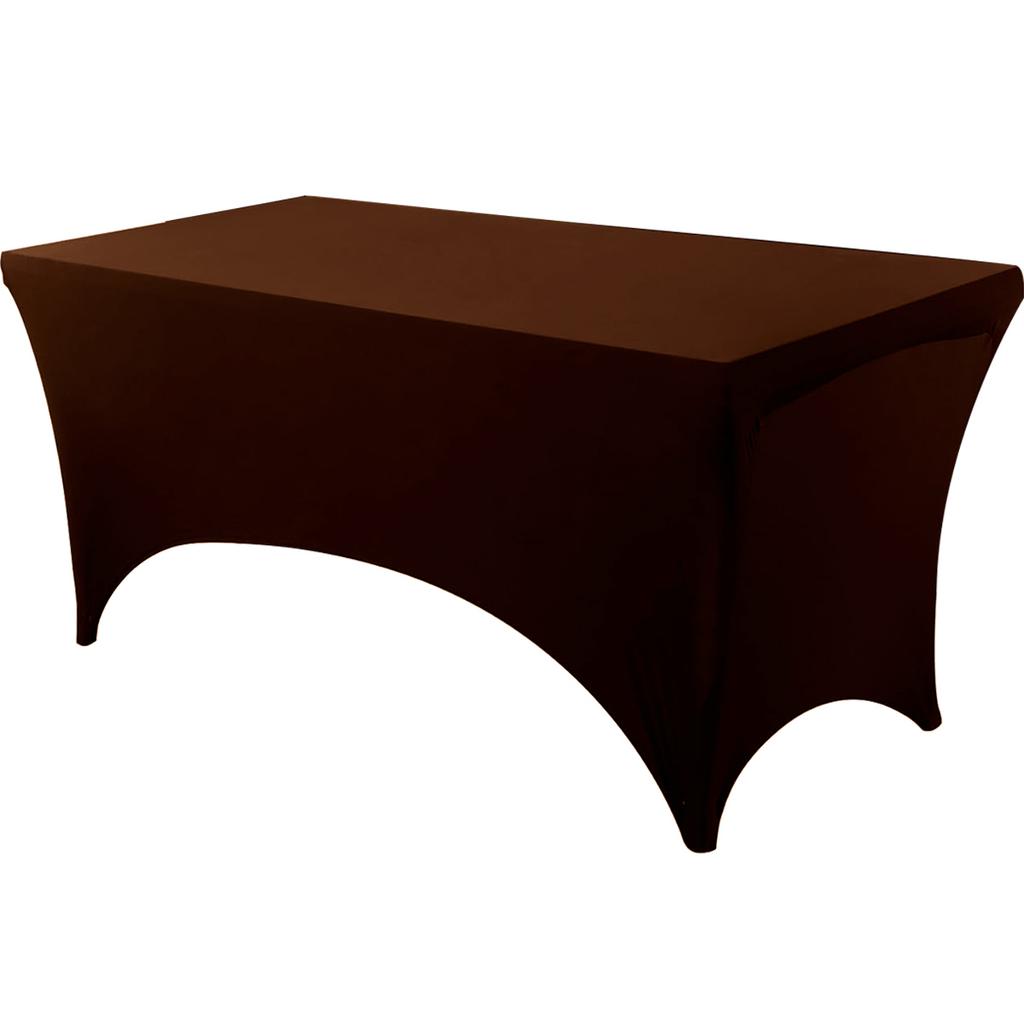 Скатерть спандекс плотно облегающая моющаяся и устойчивая к складкам стрейч прямоугольная для патио мероприятия свадебных вечеринок чехол на стол