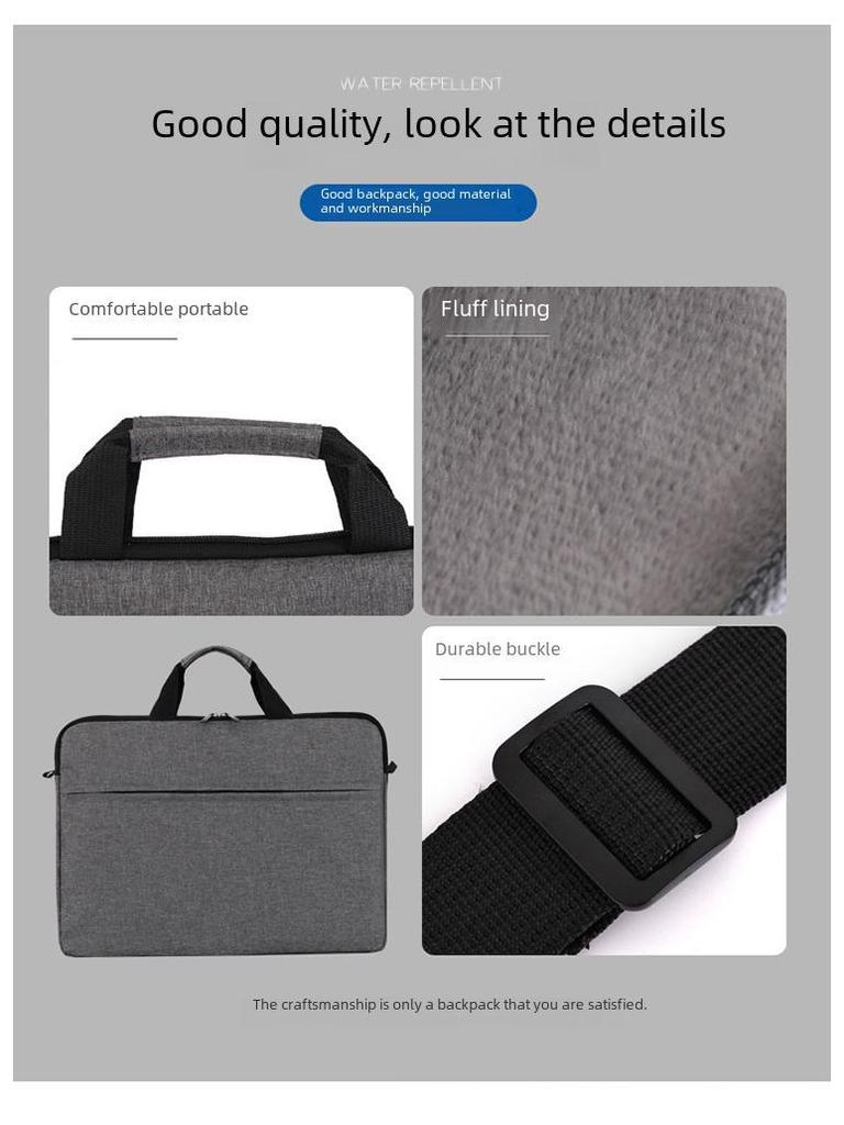 Universal Cross-border Laptop Bag: Oxford Cloth with Velvet Liner, Single Shoulder Handbag, Customizable Logo