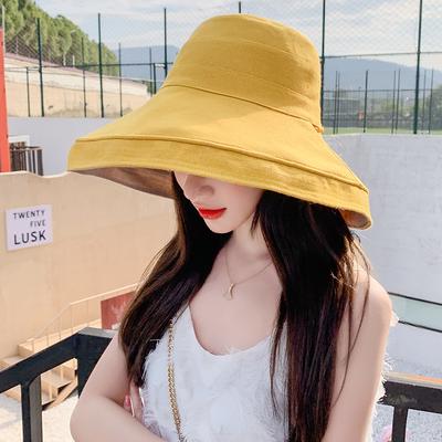 COKK Hat женские летние шляпы-ведра с двухсторонними рыболовными шляпами женская солнцезащитная ветрозащитная складная пляжная шляпа Gorros