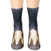 Unisex Adult Children 3D Print Animal Foot Hoof Paw Print Sock Novelty Crew Socks Tube Mid Stockings