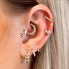 Tragus Piercing Earring For Women Butterfly Snake Daith Piercing Tragus Helix Ear Ring Cartilage Stainless Steel Earrings