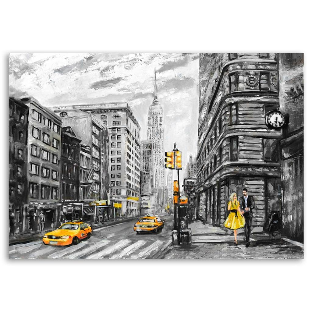 Canvas Print, Street In New York