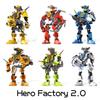 Hero Factory Звездный Воин Конструктор Evo 2в1 Комбинированный Робот Мех Фигурки Бионикл Кирпичики Игрушки Для Мальчиков Детские Подарки