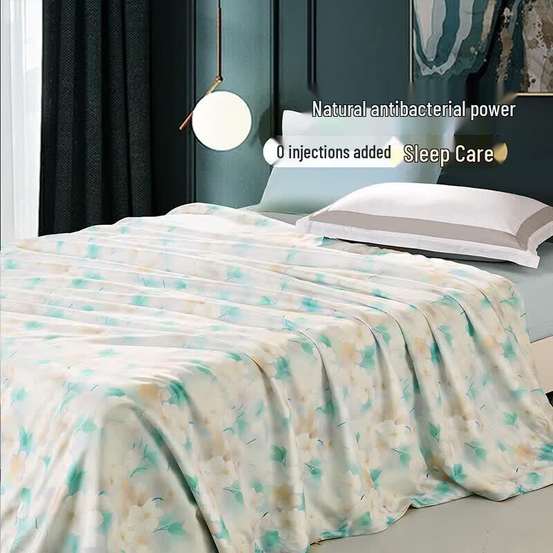 FUANNA Antibacterial 100% Silk Summer Quilt