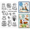 PVC Plastic Clear Stamps for DIY Scrapbooking Photo Album Decorative Cards Making Bank Beaver 160x110mm