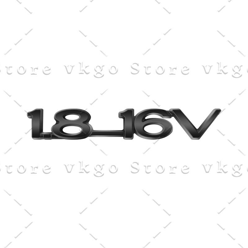 3D Chrome Metal 1.8-16V Letters Rear Trunk Fender Emblem Sticker For Vauxhall Astra 1.6 Opel Zafira Optima Corsa Accessories