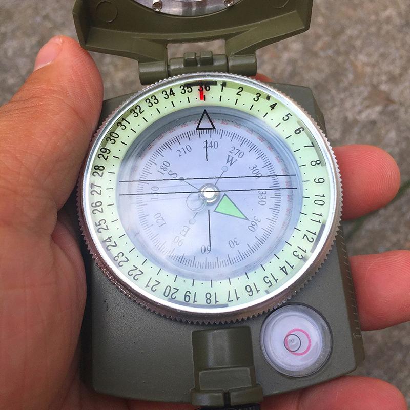 High Precision American Compass Multifunctional Military Green Compass