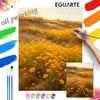 Набор для рисования маслом и цифровой живописи ручной работы DIY painting домашний декор painting.желтое поле цветов космоса пейзажная живопись