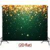 2D Dark Green with Sparkling Gold Confetti Backdrop Photography Background Banner
