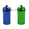 2pcs Aluminum Alloy Pill Box Case Holder Containers Bottles Keychain