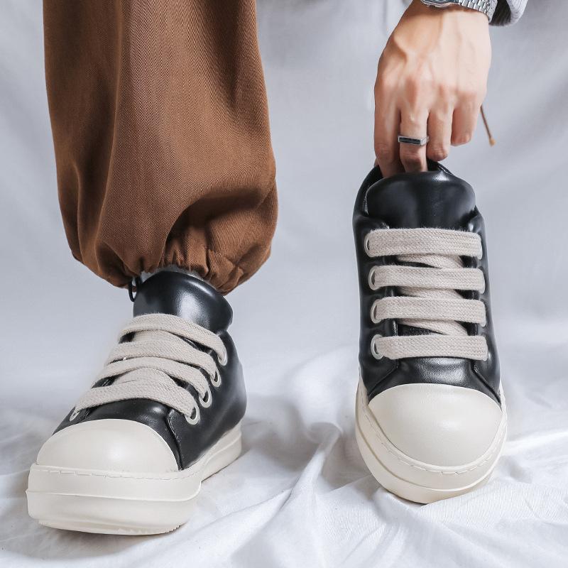 Обувь мужская 2024 осень и зима новая универсальная повседневная обувь нишевая модная обувь обувь для хлеба низкая корейская версия обувь для доски 6261-R