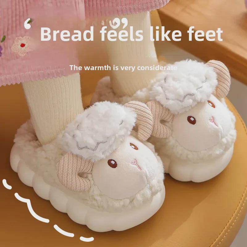 Детские милые зимние хлопковые тапочки с героями мультфильмов - маленькие, средние, большие размеры для мальчиков и девочек - домашние пушистые тапочки