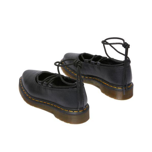 Dr. Martens Elphie II Кожаные Удобные Универсальные Туфли Мэри Джейн на Плоской Подошве Женская обувь Черные 40683001